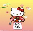 kitty猫壁纸屏幕上